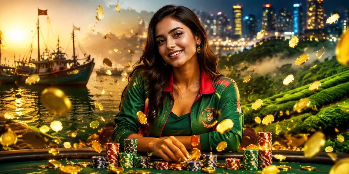 কক্সবাজারে চা বাগানের পটভূমিতে ক্রিকেট বেটিং উপভোগ করছেন ব্যবহারকারী